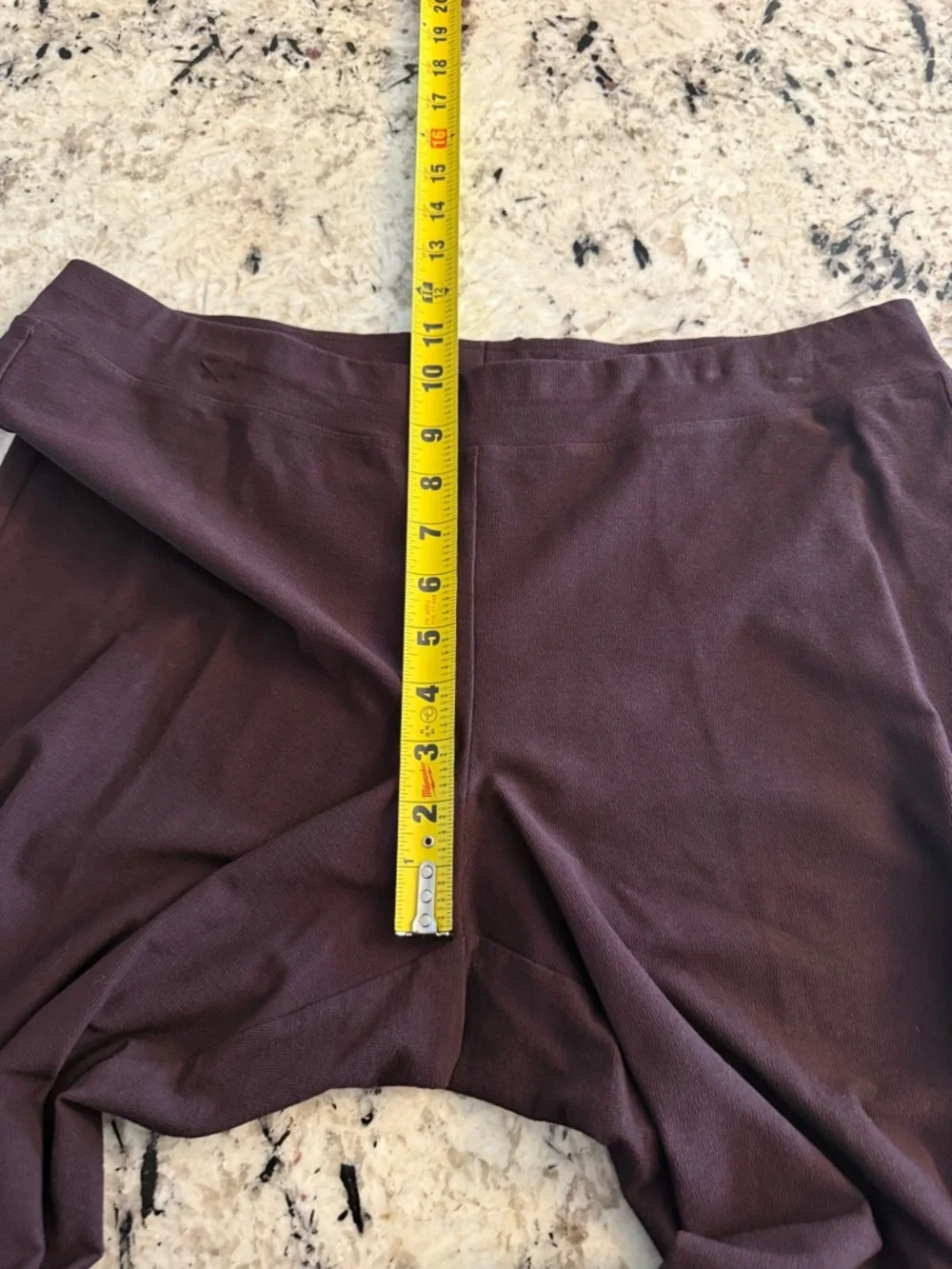 Eileen Fisher Washable Stretch Crepe Slim Ankle Pant Cassis Purple Large TK